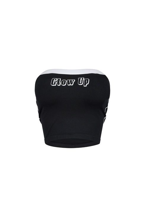 Glow Up Graphic Tube Top